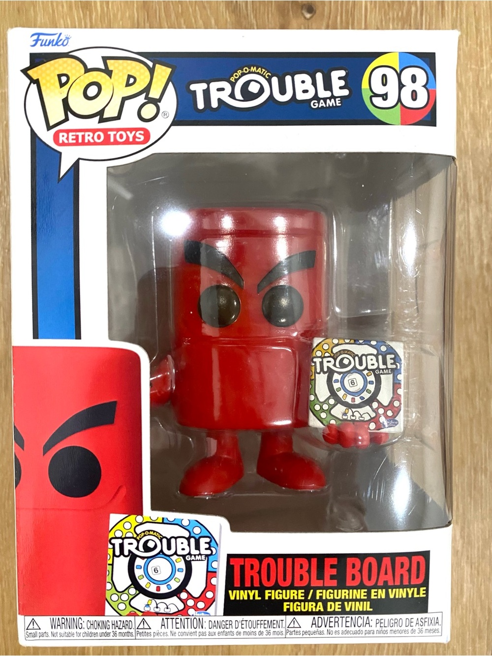 Funko Pop Retro Toys Trouble Board #98 Pop-O-Matic Board Game Vinyl Figure